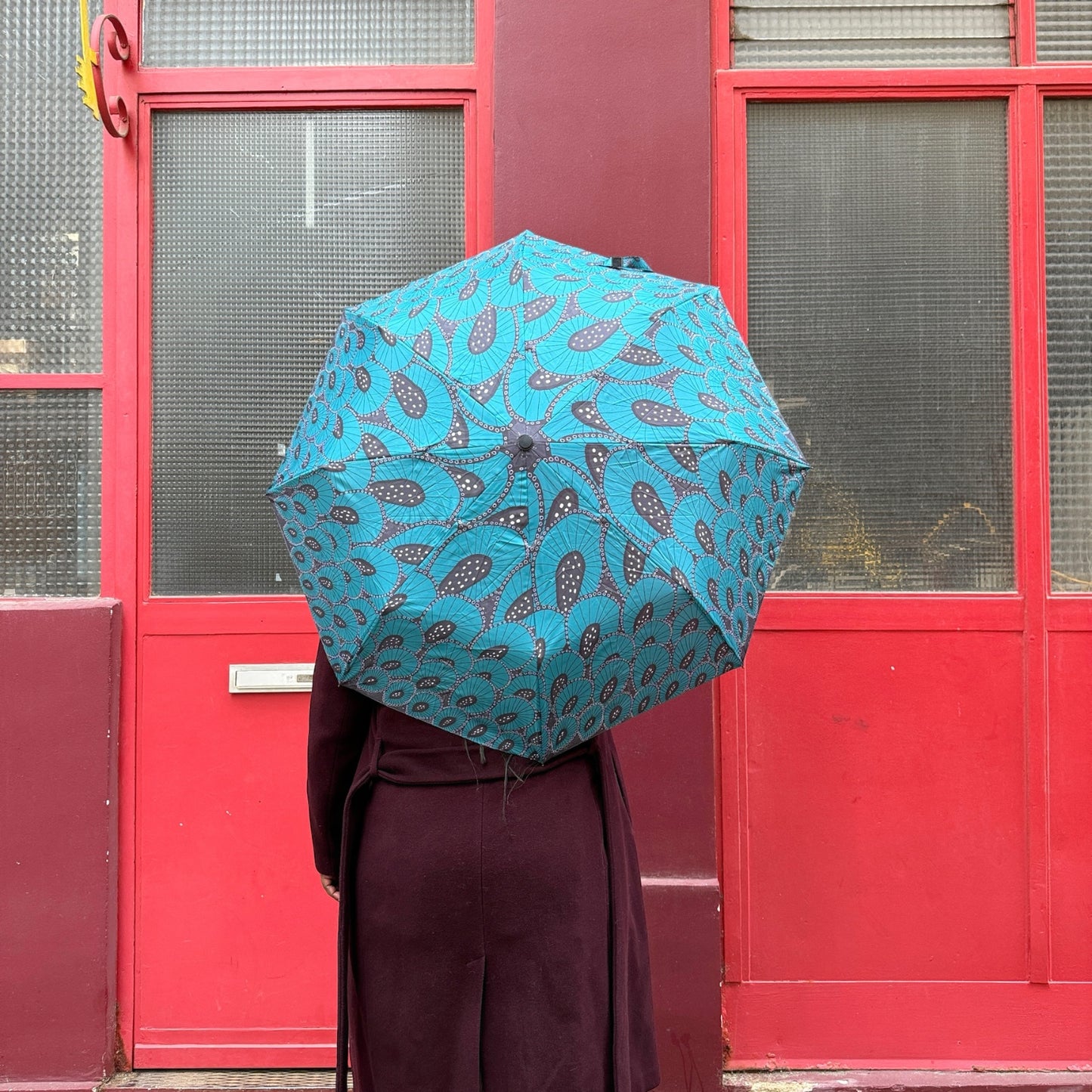Parapluie Plume de paon