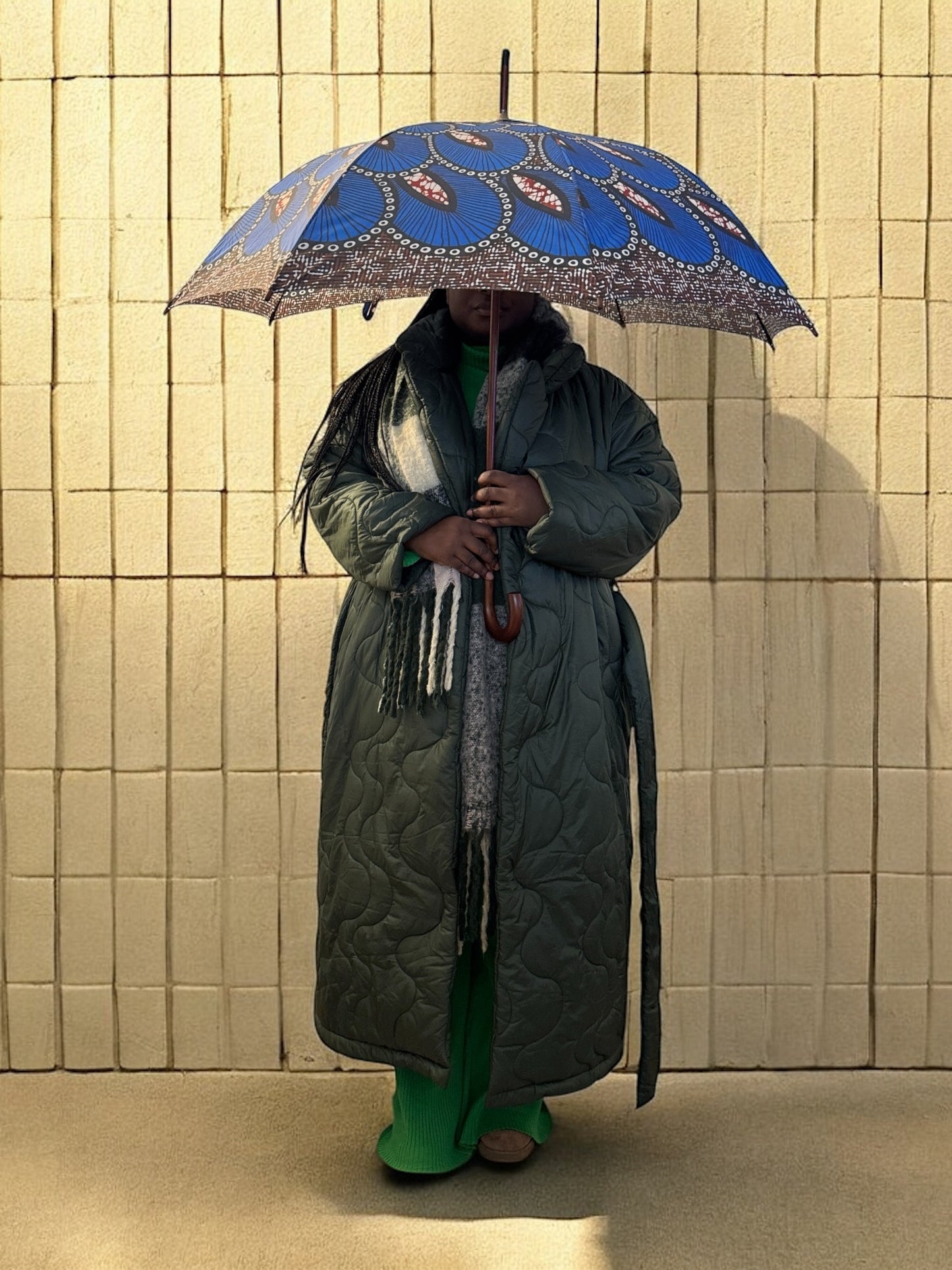 Parapluie Plume de paon